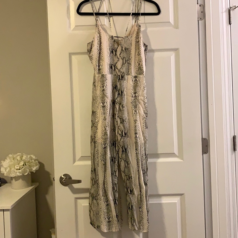 South Moon Under Abbeline flowy snakeskin jumpsuit